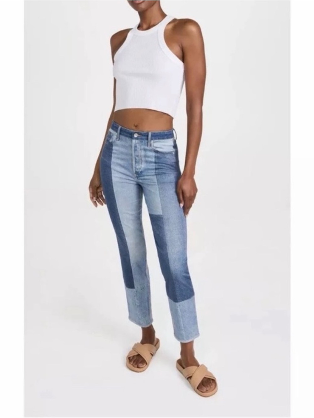 Rag & Bone Miramar Nina Stretch Cigarette Printed Jeans 26
